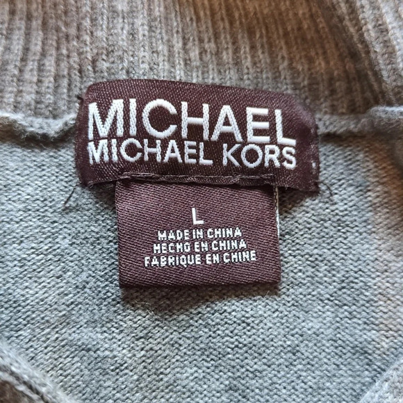 Michael Kors Mens Cotton Zip Front Hoodie Cardigan - Picture 2 of 11